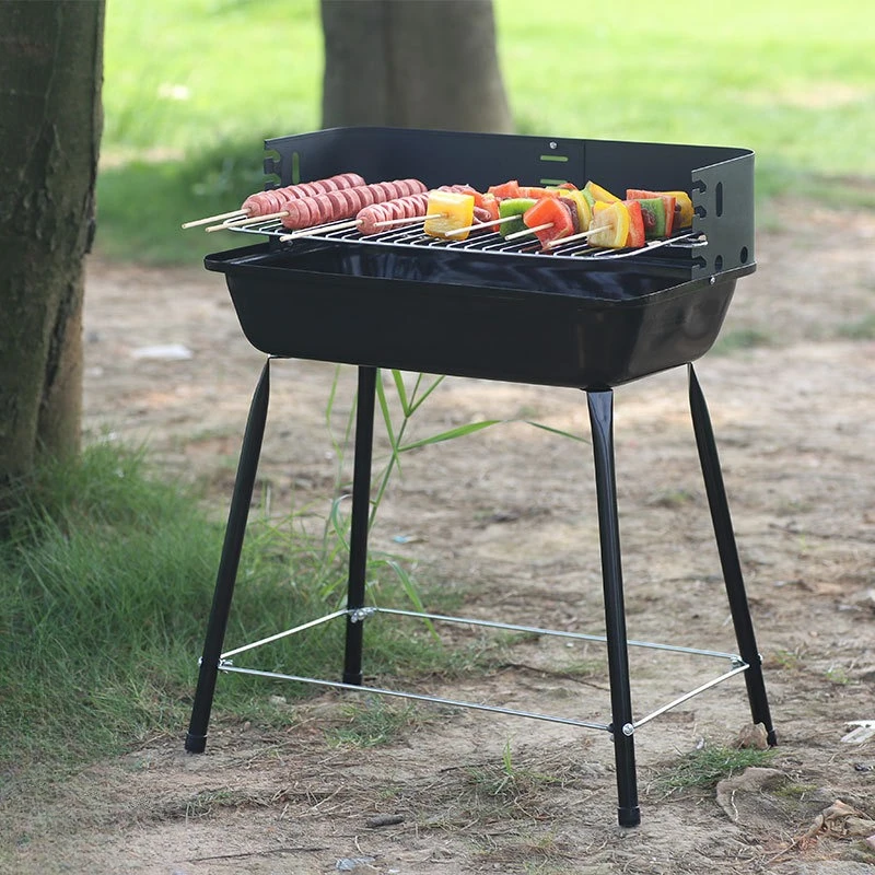 

Grill Stand Outdoor Folding Brazier Table Camping Firewood Stove Barbecue Cookware Set for Family BBQ Camping Equipment Tools