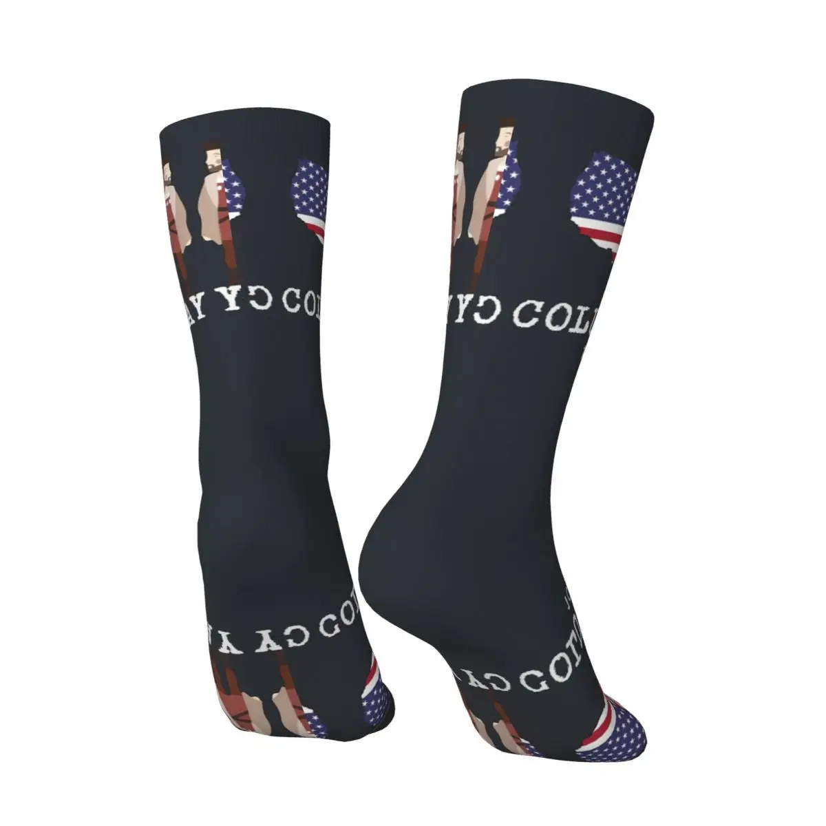 Funny Columbus Day Essential Sock for Men Vintage Columbus Day Quality Pattern Printed Crew Sock Novelty Gift official-website