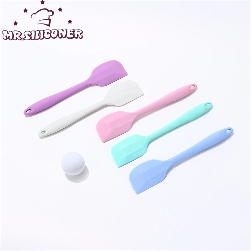 Kitchen Multiple Silicone Spatula Espatula Para Bolo Cooking Kitchen Silicona Utensils Non-deformable Soft Baking Spatula