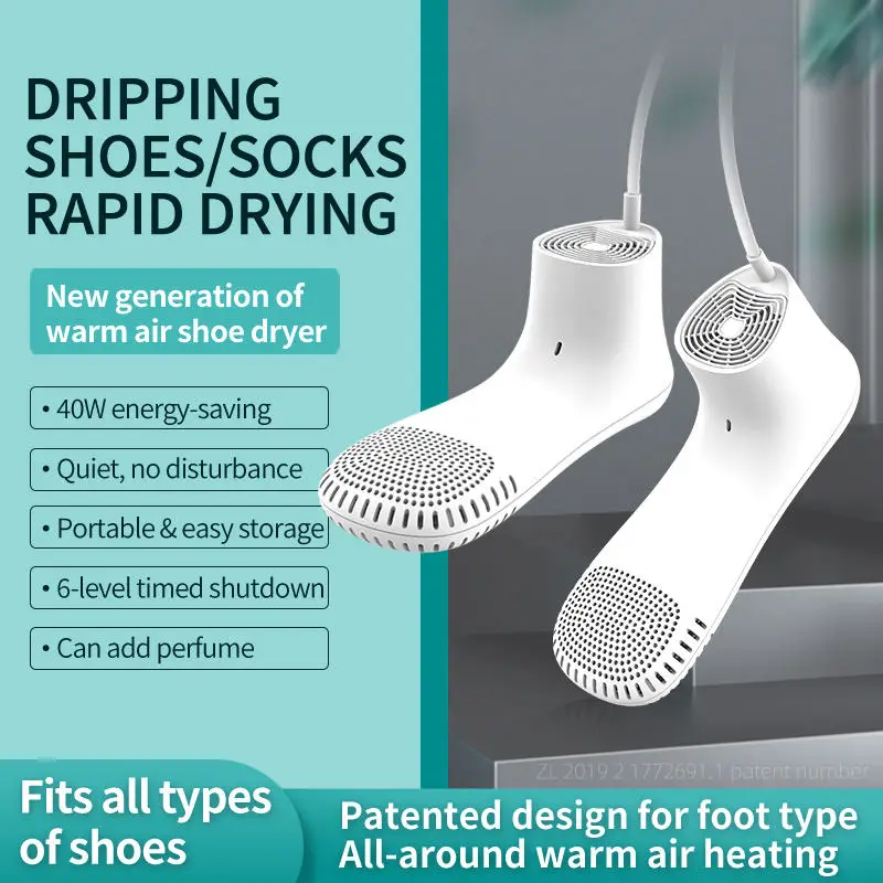 Timing shoe dryer Multifunctional household shoe dryer Sterilizer Deodorizer Dryer Portable smart shoe dryer