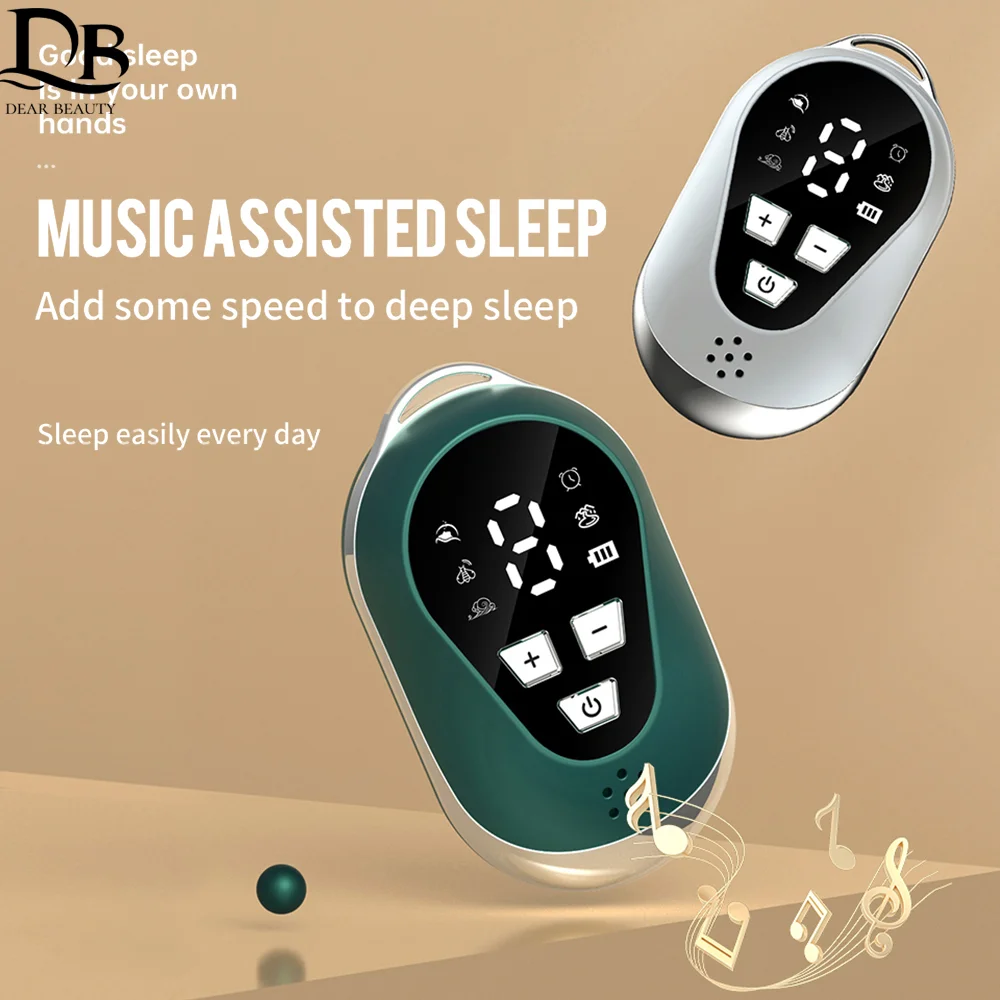 Intelligent Microcurrent Sleep Holding Sleep Aid Instrument 9 Levels Pressure Relief Sleep Device Hypnosis Instrument Relaxtion