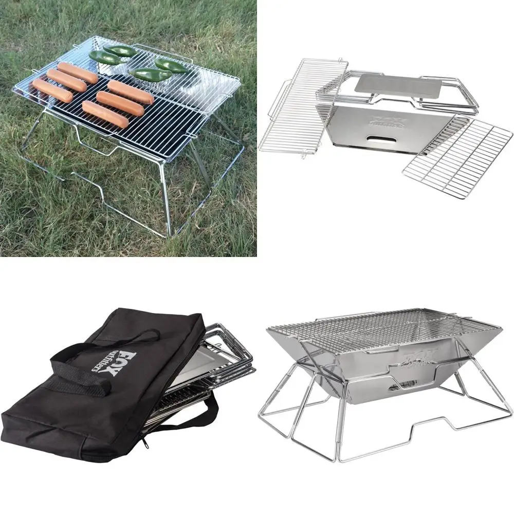 

Компактный уличный угольный гриль для кемпинга, походов и пикников — портативный, с сумкой для переноски