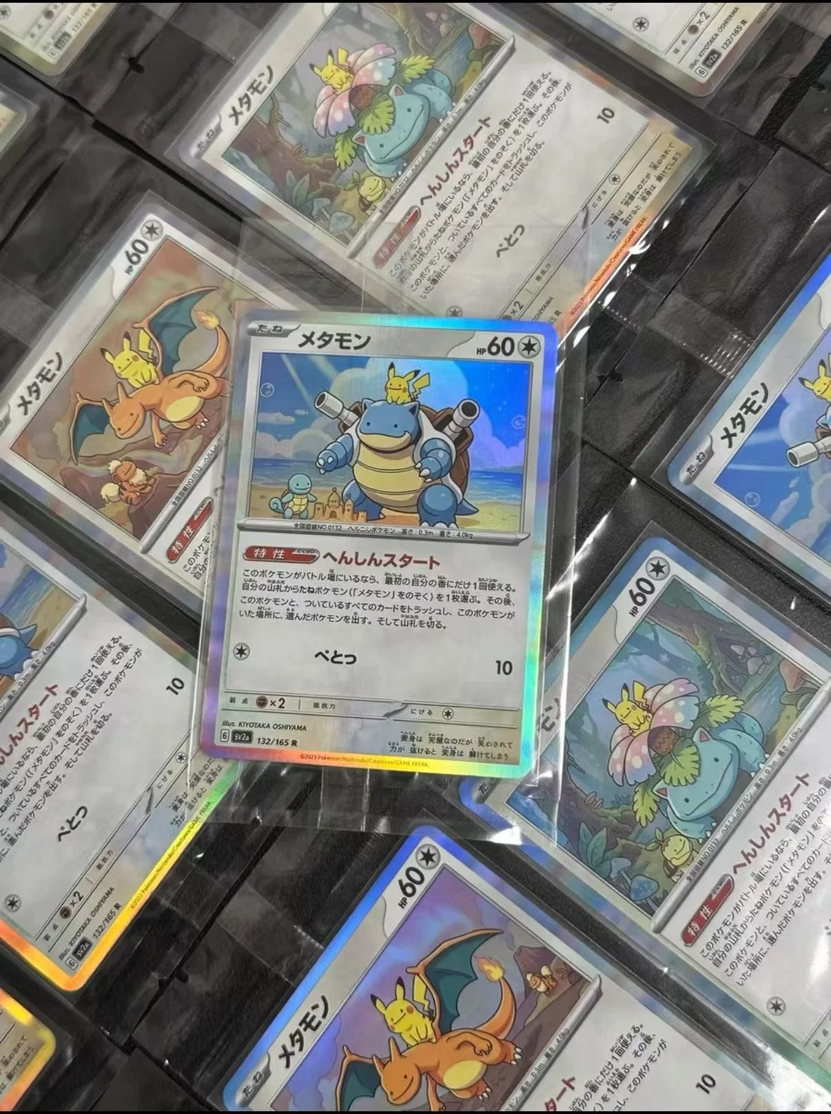 Diy zelfcontrole Ptcg Pikachu Charizard Venusaur Blastoise Pokemon Card Anime Collection Cards Gift Toys