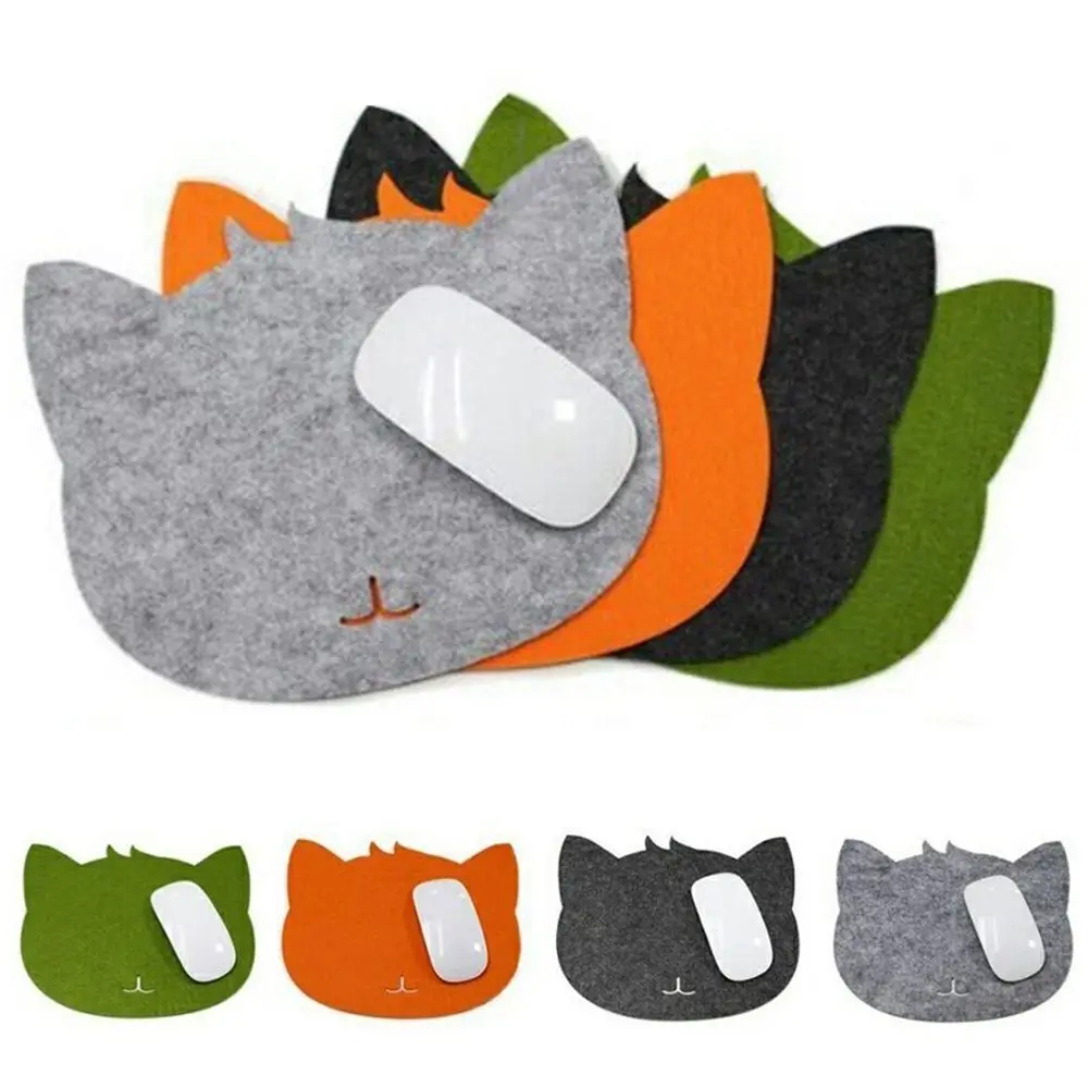 

Mats Cat Shaped Optical Cloth Cat Cute Pad Mouse Mat Cat Design for Computer