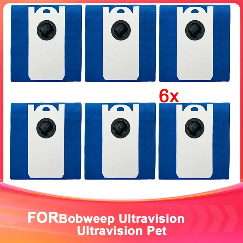 

B26B 6Pcs Dust Bag Compatible For Bobsweep Ultravision &Ultravision Pet Self-Empty Robot Vacuum Replacement Parts Accessories
