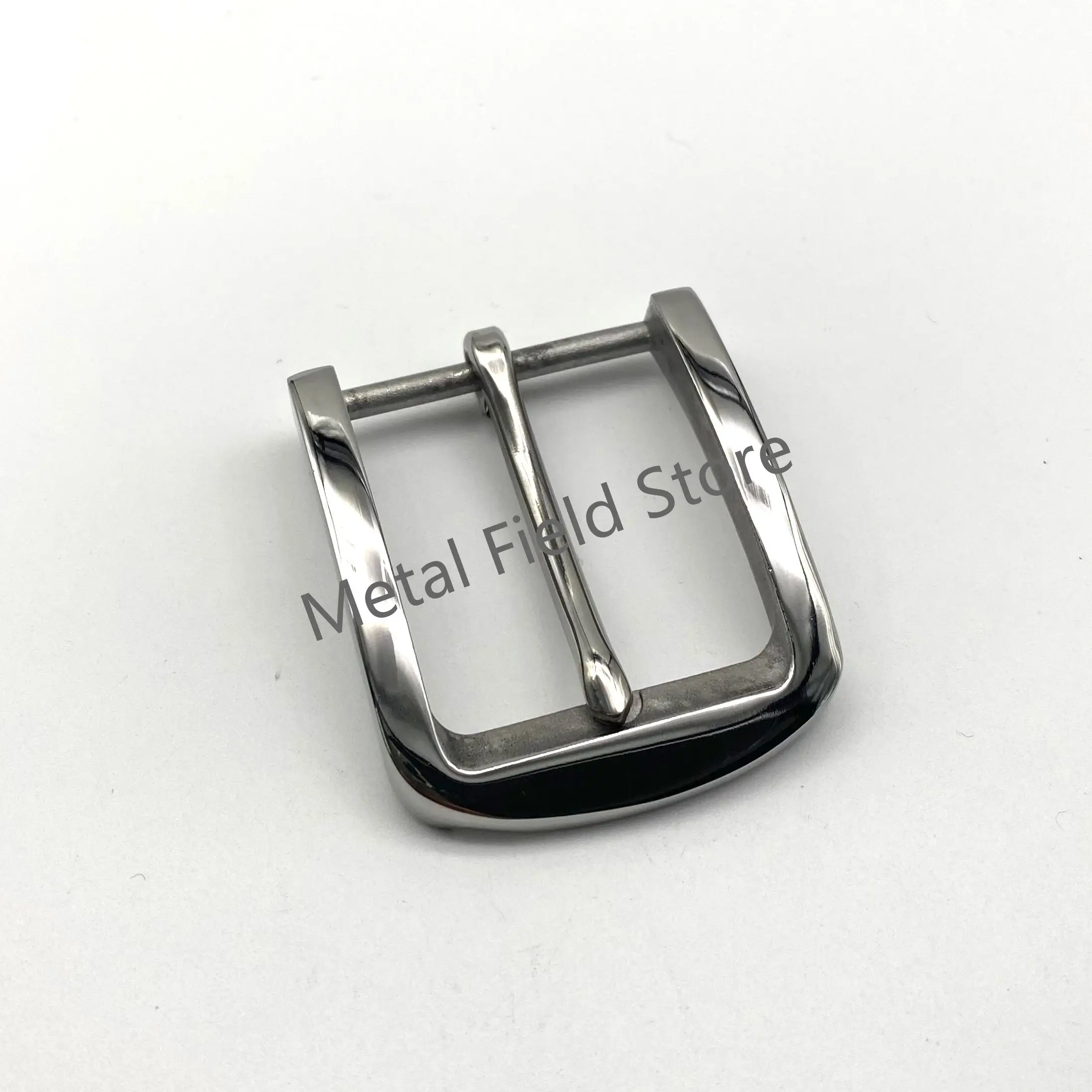 Shiny Men's casual buckle stainless steel matte/shiny finish