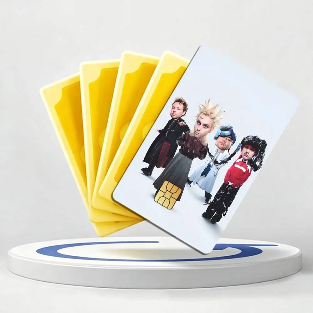Luke Band 5Seconds of S-Summer Card Stickers for Bank Access Protective Waterproof Film Cover Sticker Gift