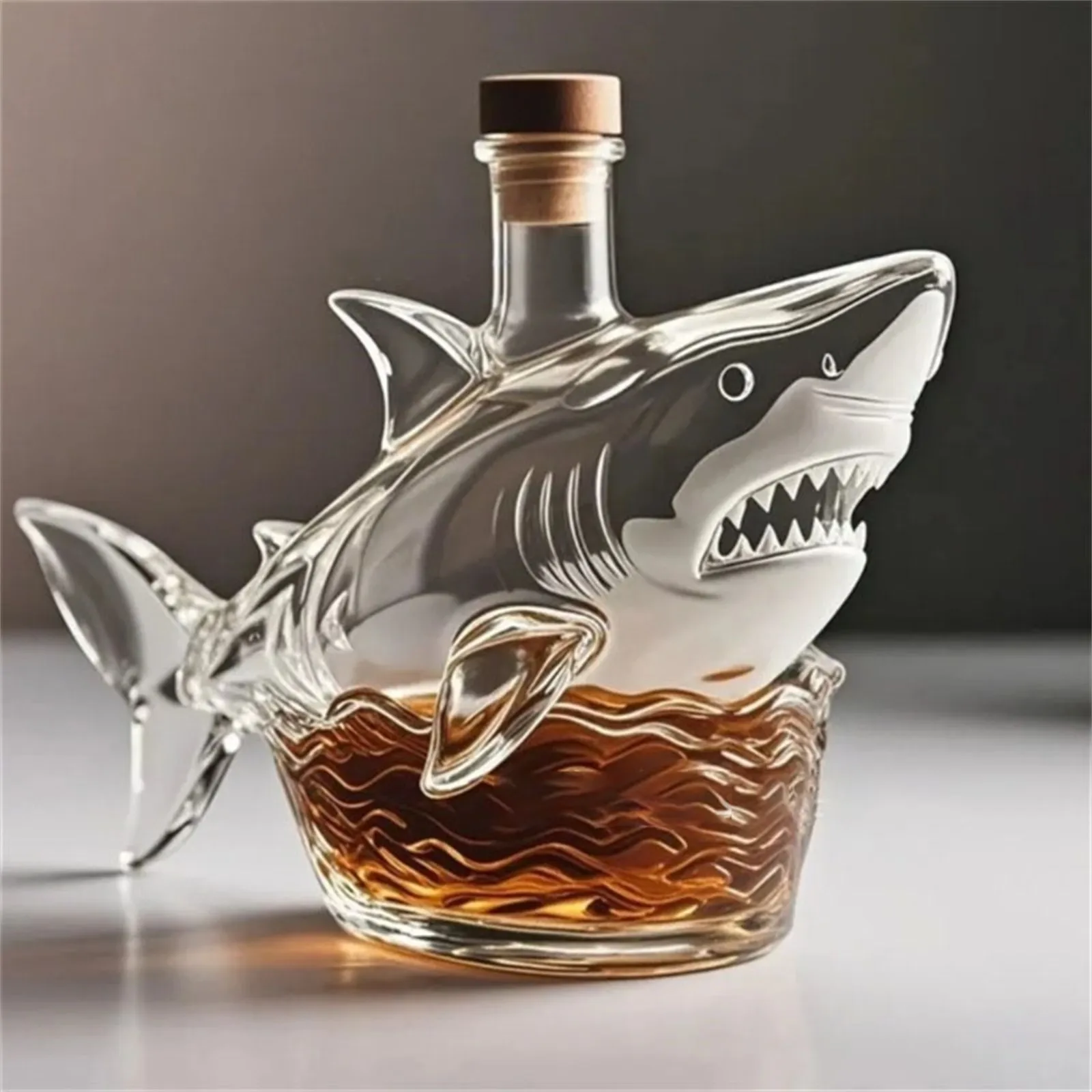 Tierförmige Whisky-Dekanterflasche aus Glas – künstlerischer Kristall-Limeterspender für die Bar-Dekoration | Einzigartige Geschenke für Alkohol