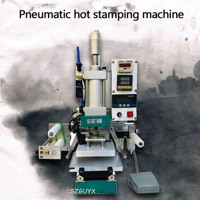 10x13 cm Professionele Gouden Lederen Logo Reliëf Folie Hot Stamping Machine Warmte Embossing Machine Foliedruk afdrukken