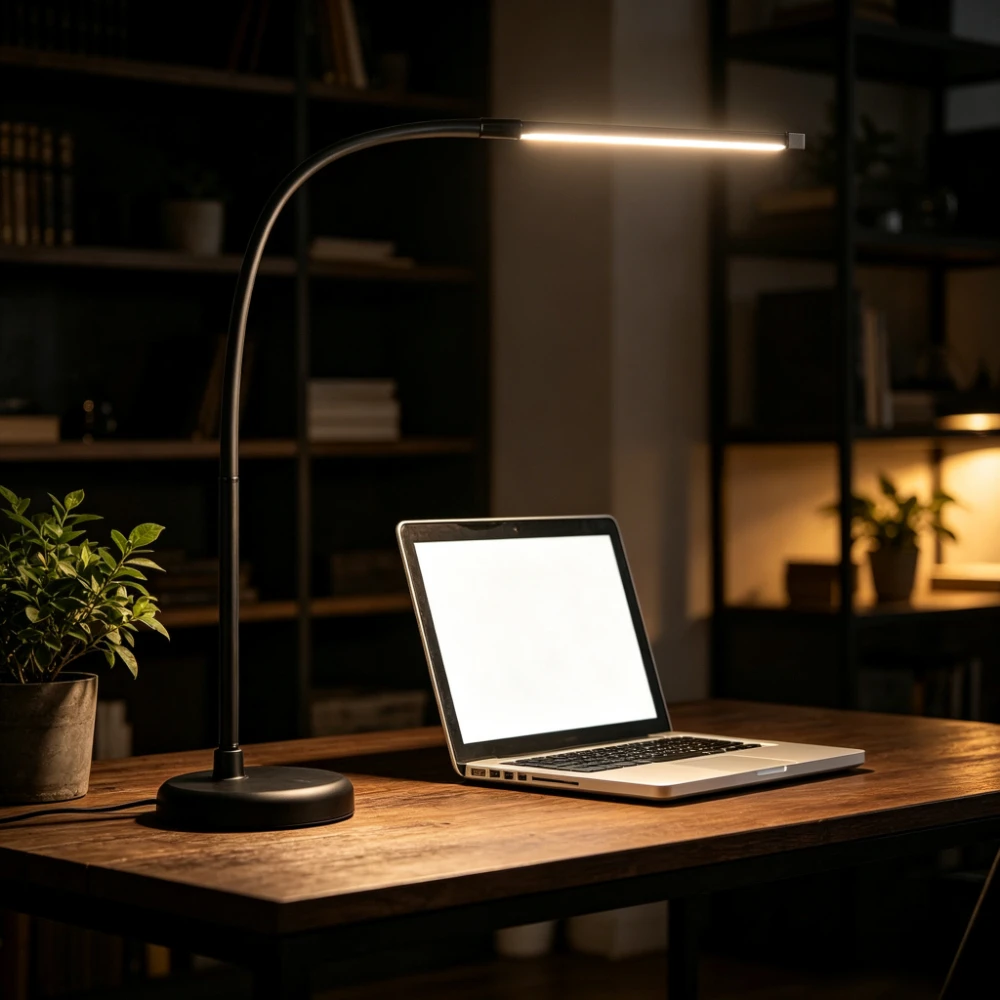 led読書用デスクランプ、フレキシブルなグースネックアーム式、建築家向け作業灯、3つのカラーモード、usb電源式テーブルランプ（読書や勉強に最適）