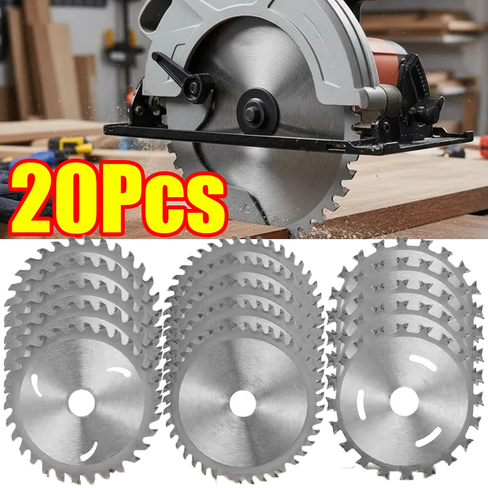 1-20Pcs 4/5inch Woodworking Cutting Blade 30/40Tooth Double Side Saw Blade Circular Saw Blade Wood Cutting Disc Saw Blade