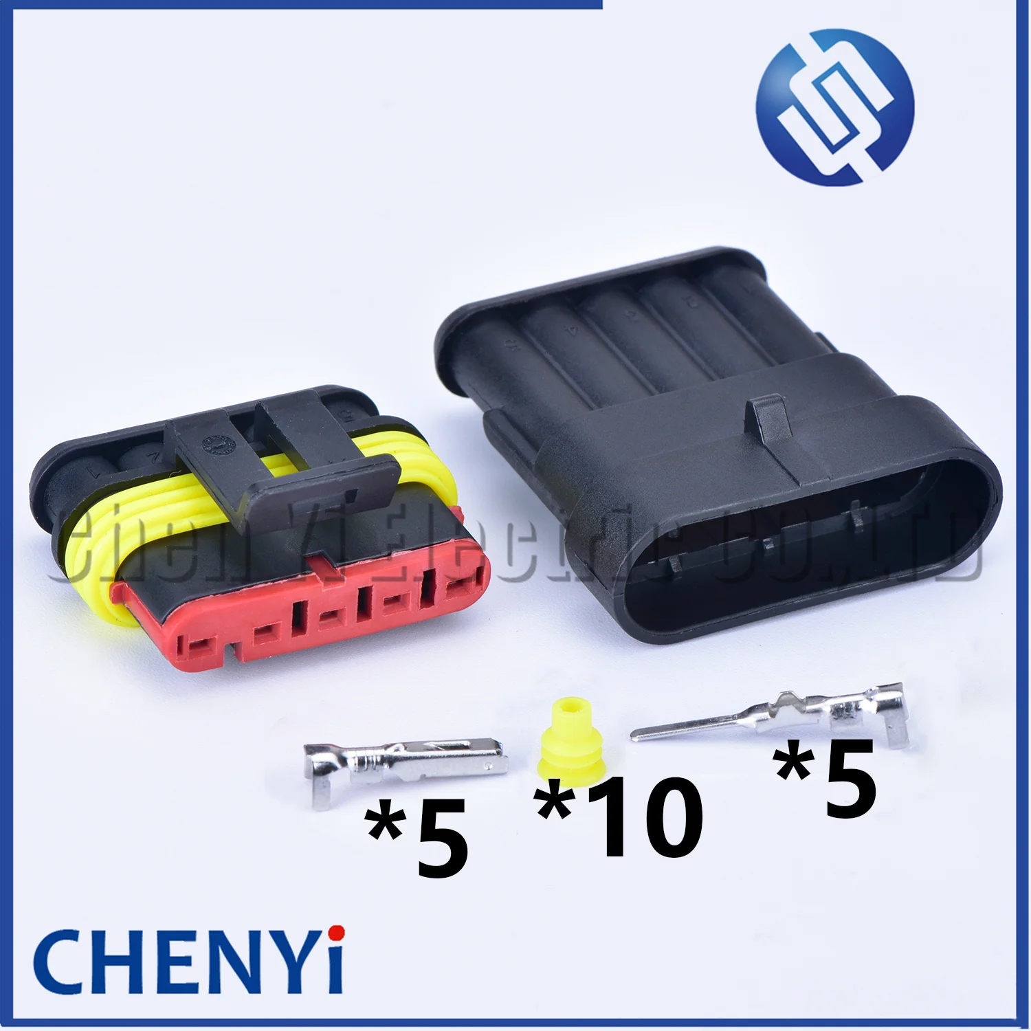 5 Pin Automotive waterproof connector Accelerator pedal assembly acceleration sensor harness plug 282107-1 282089-1 3801-300040A