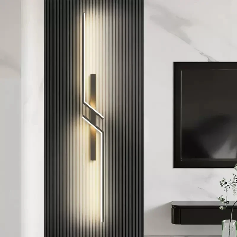 Applique murale LED au design minimaliste moderne, luminaire décoratif d'intérieur, idéal pour une chambre à coucher, un salon ou un canapé