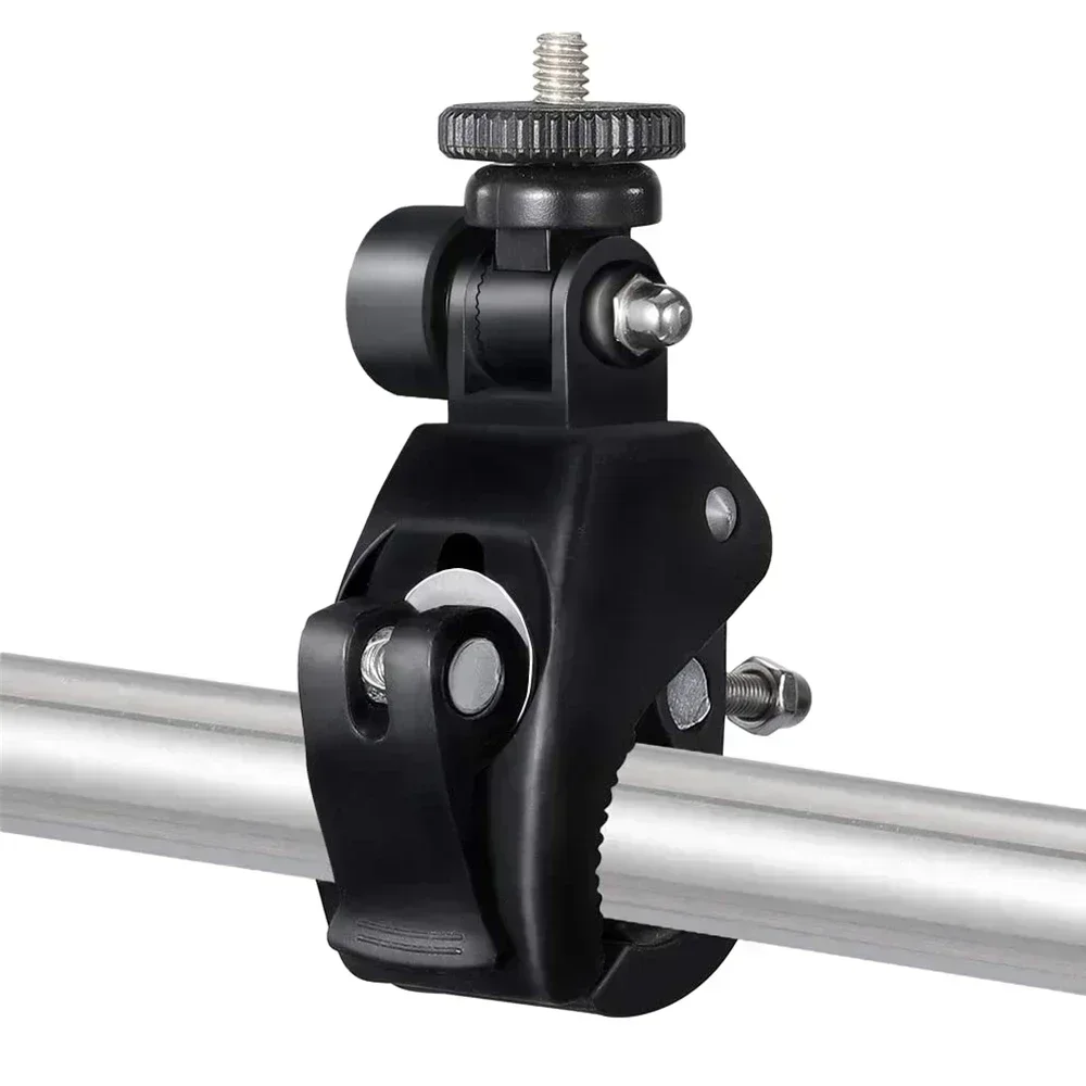 360° Rotatable Camera Clamp Mount For And Digital Cameras Motorcycle Bicycle Handlebar Clamp Bracket Tripod Mount Bracket