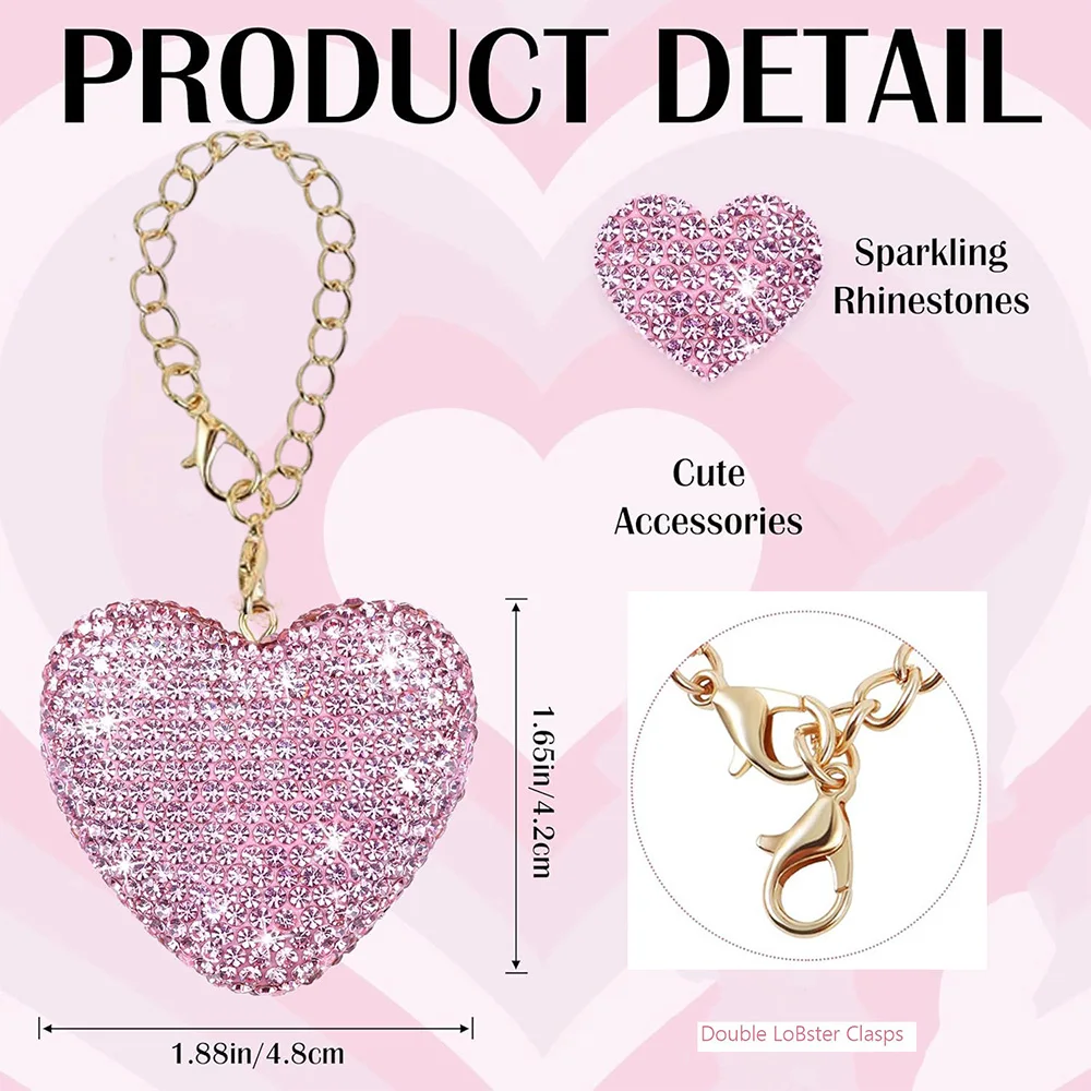 Heart Love Style 2pcs Cup Accessories Kit for Stanley 30oz 40oz Tumbler Cup Including Heart Shape Silicone Straw Topper Cover view 2