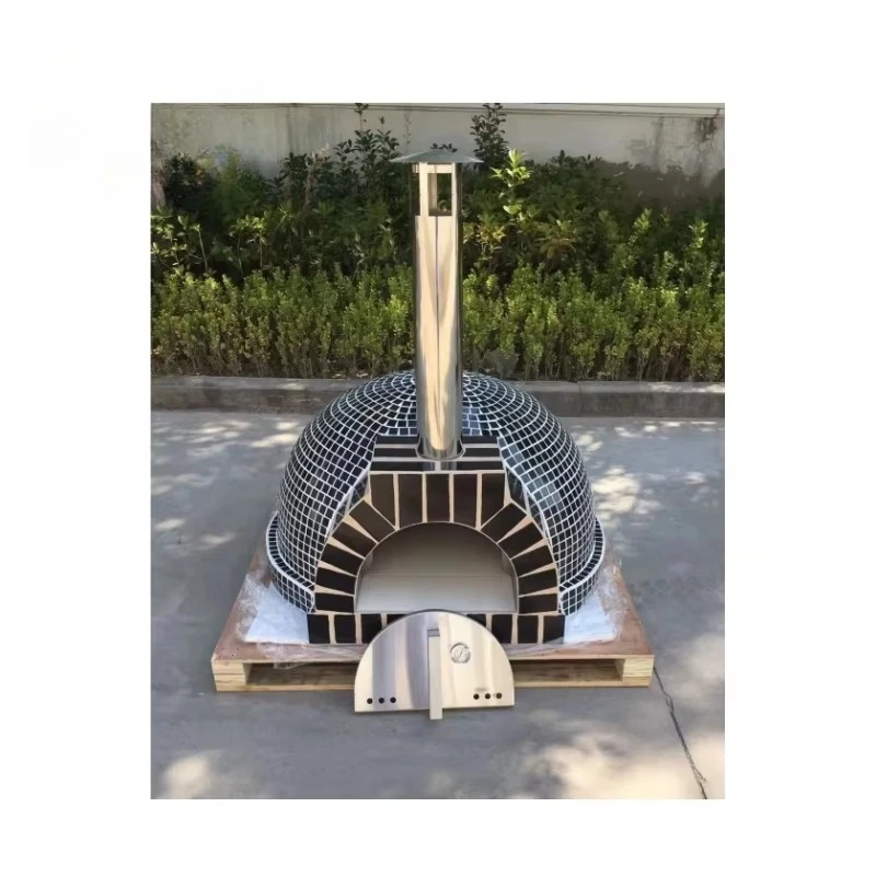 hj-Latest Wood-fired Pizza Oven Model Ceramic Freestanding Pizza Oven for Household Use@