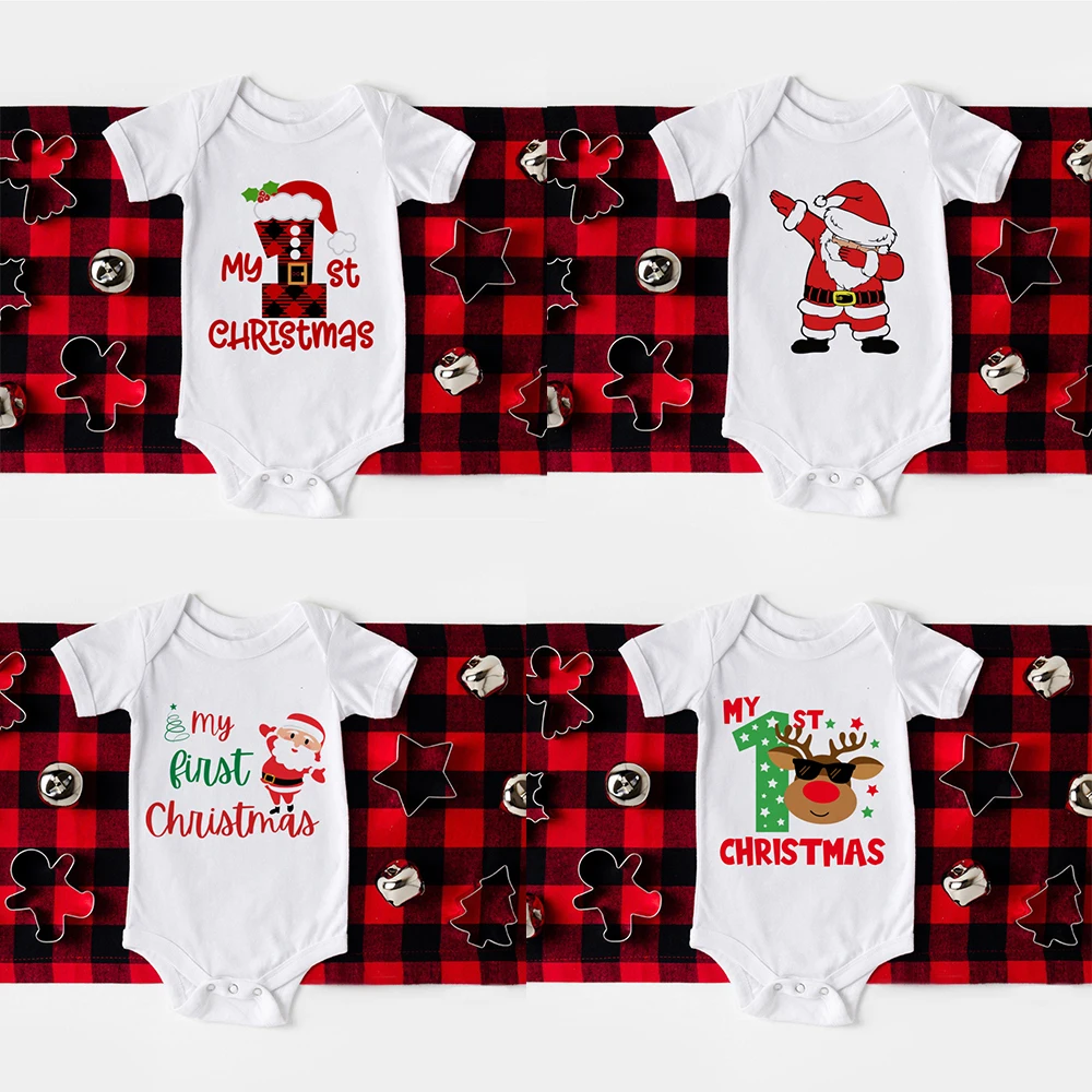 

My 1st Christmas Baby Romper Newborn Infant Boys Girls Jumpsuit Santa Christmas Xmas Rompers Costume Gift Baby Clothing