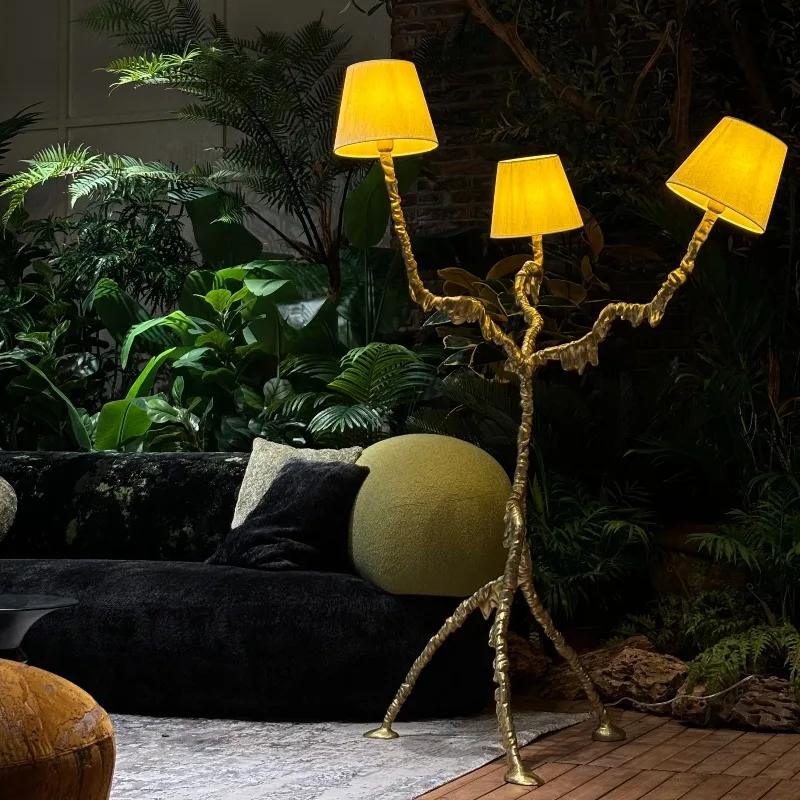

French light luxury decoration, floor lamp, living room bedroom creativity, floor ornament