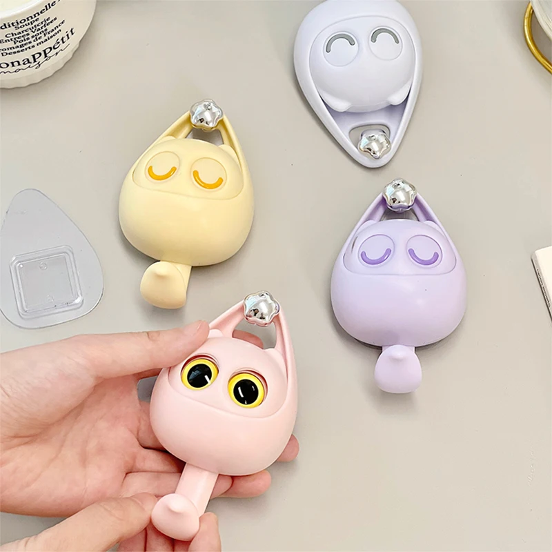 Cute No Punch Hooks Will Blink Creative Stick Wall Household Bathroom Storage Cartoon Behind The Door Hook Gadgets Useful Things