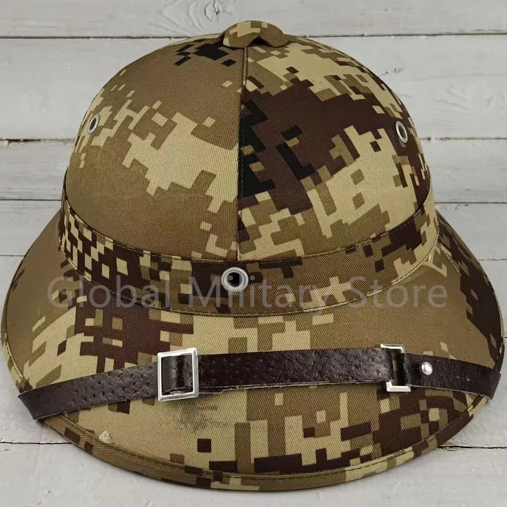 Mũ Cói Vietnam Army Combat Helmet Tactical Camouflage Hat Jungle Cap with Net All Green Cool Helmet