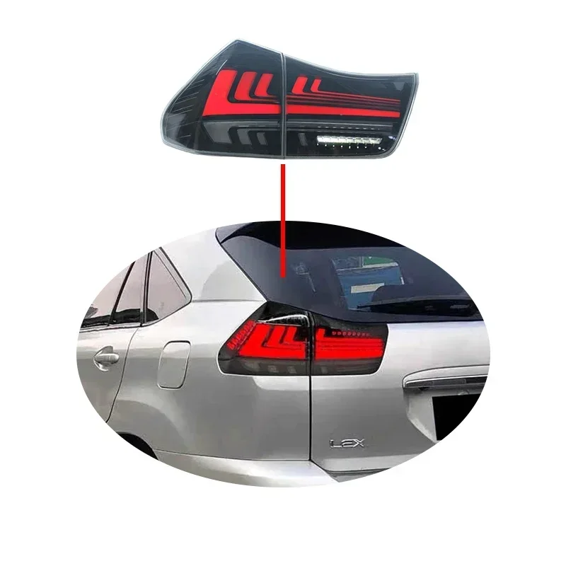 For Lexus RX 2003-2008 Rx330 Rx350 Upgrade Full LED Tail Lights LED Reverse Lights LED Running Turn Signal Lights Plug And Play