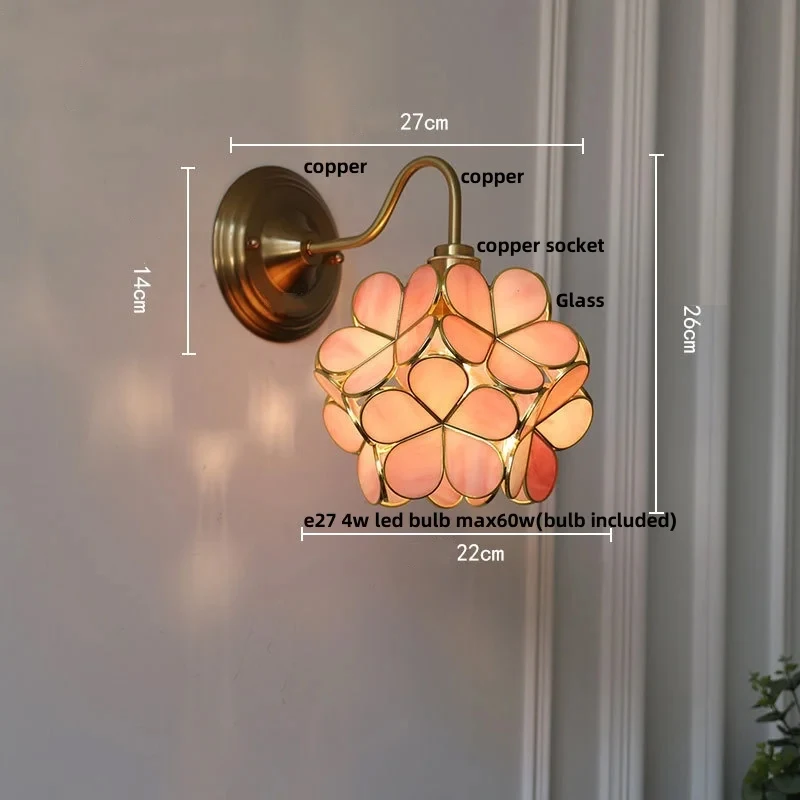 Moderne glazen hanglampen voor restaurant café decoratie hanglamp plafond kroonluchters Nordic bloemverlichting hotel decor Studeergang Gang Balkon Kroonluchter Binnenverlichting Glans Klassieke