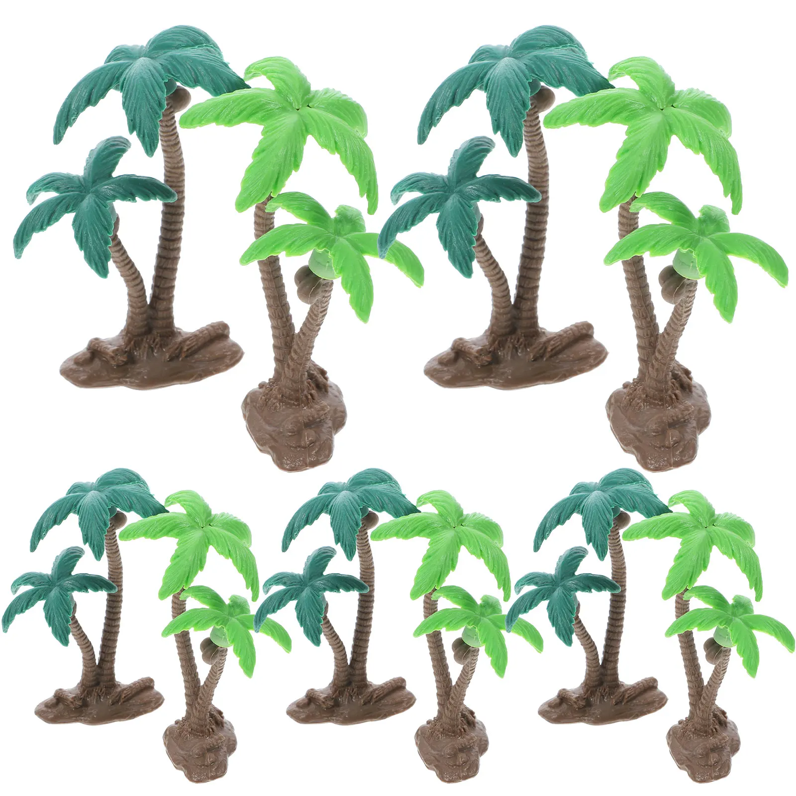 

10pcs Miniature Coconut Artificial Green Scenery Tree For Sand Table Diy Mini Landscape Decor Simulation Plant Tree Fake