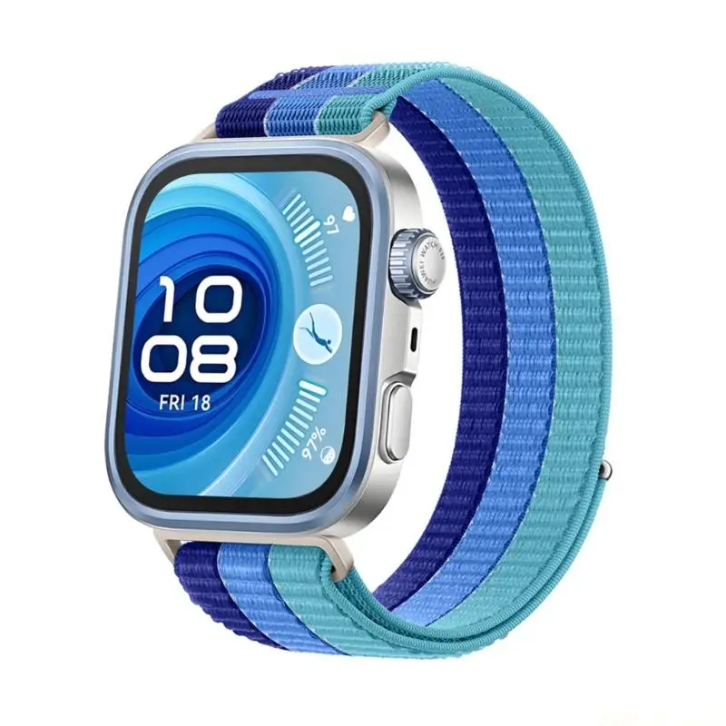 

M5TD быстросъемные ремни для умных часов с нейлоновой оплеткой 3/4, браслеты с защитой от пота, сменные ремни на запястье,