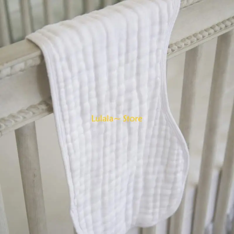 Y4QA 6 Pack White Muslin Face Cloths Towels Newborn 6 Layers Baby Muslins Pack Girl