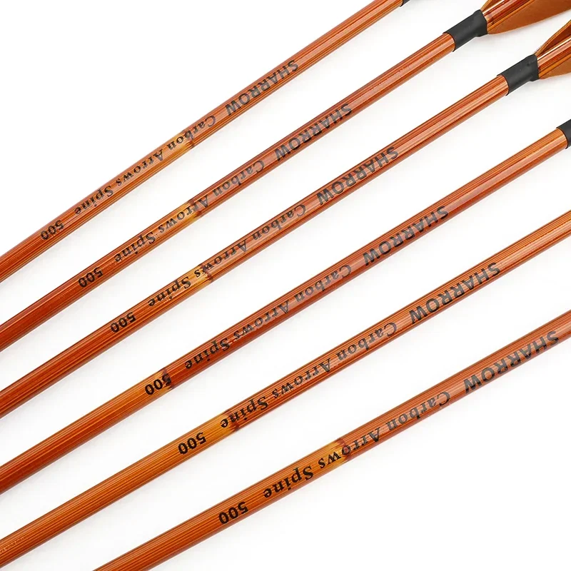 6/12pcs Mixed Carbon Arrows SP500 31.5\