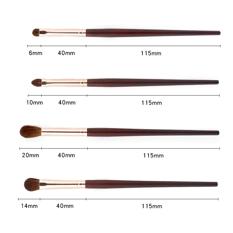 Karsyngirl 1Pcs Horsehair Eye Shadow Makeup Brush Brow Synthetic Highlight Blush Makeup Tools