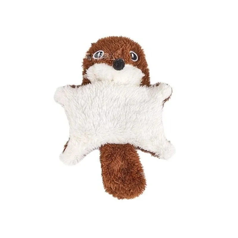 لعبة قطط السنجاب الطائر المتينة مع ورق مجعد وجرس لمضغ التسنين ووقت لعب الحيوانات الأليفة