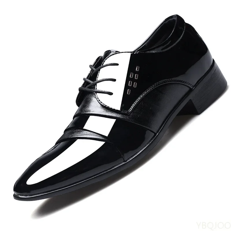 Men Dress Shoes Men Formal Shoes Leather Luxury Fashion Groom Wedding Shoes Men Oxford Shoes Dress Plus Size 38-48