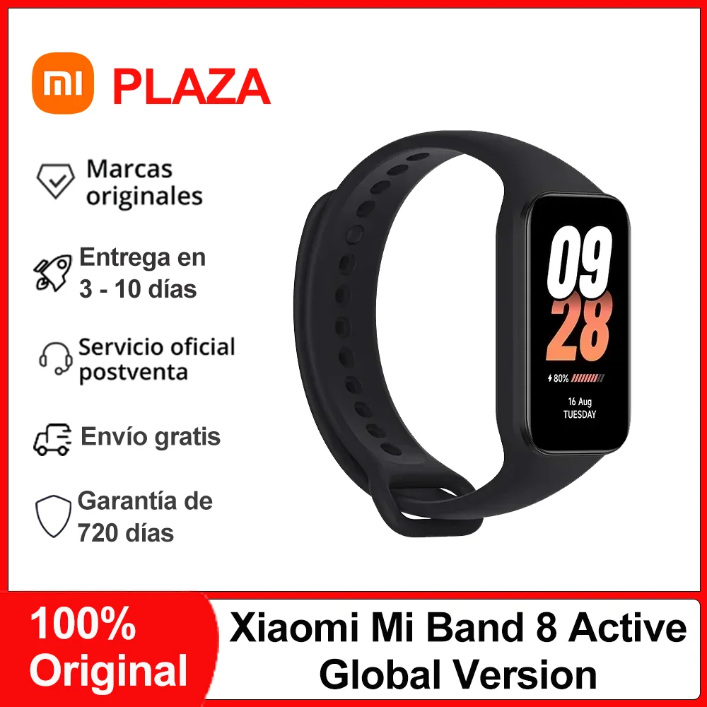 Global Version Xiaomi Mi Band 8 Active Smart Bracelet 1.47'' LCD Screen Bluetooth 5.1 SpO2 tracking 50+ Sport Modes Smart Band