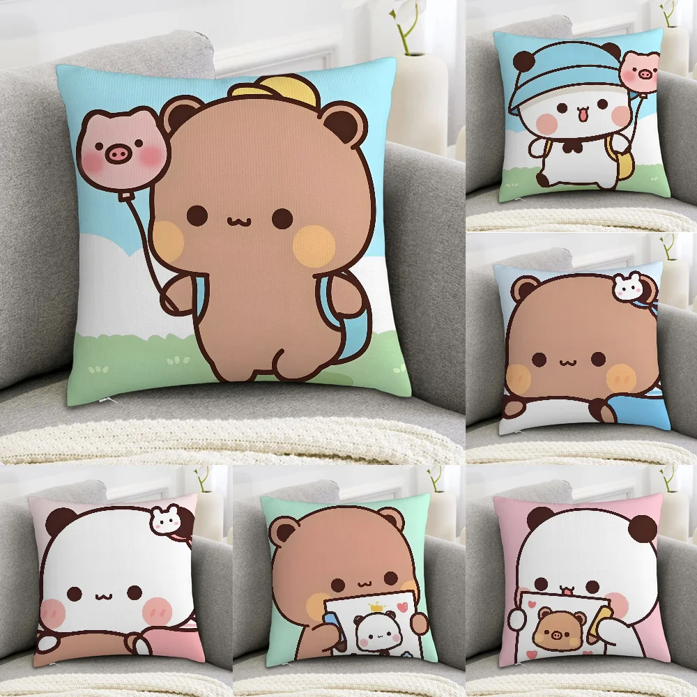 Cartoon Nette Bubu Dudu Kissen Fall Sofa Dekorative Hause doppelseitige Druck Plüsch Platz Werfen Kissen Abdeckungen Kissen Dekor Abdeckung