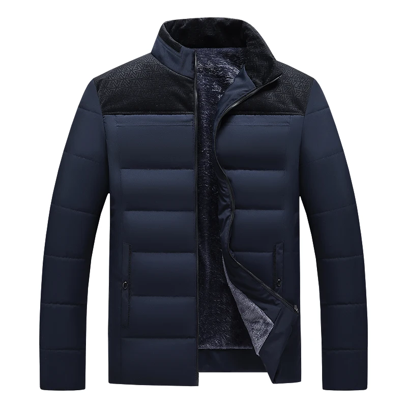 

Thickened Warm Stand Collar Cotton Jacket Wind-Resistant High Quality Men Clothing Comfortable Hot Casacos De Inverno Masculino