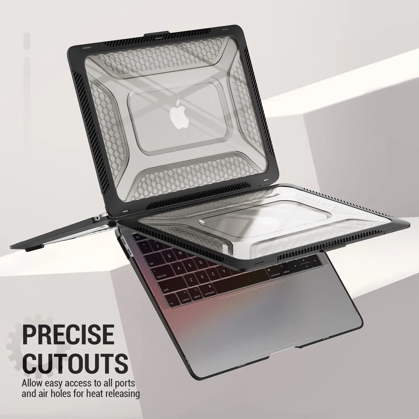 Laptop Case For MacBook Pro 14 M5 A3426 Pro 16 M5 A3428 For MacBook Air 15 A3448 M5 Air 13 A3449 M5 Bottom Stand Anti-drop Cover