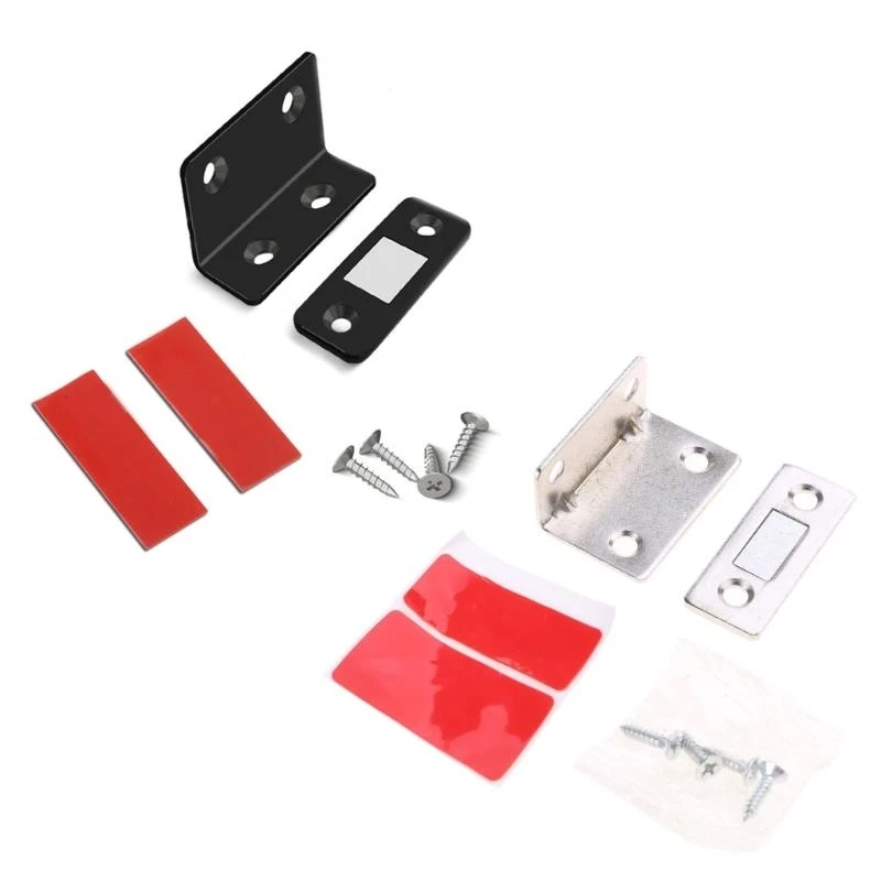 57BE Strong Door Catch L-shaped Thin for Door Cabinet Cupboard Cabinet Catch Furniture Hardware