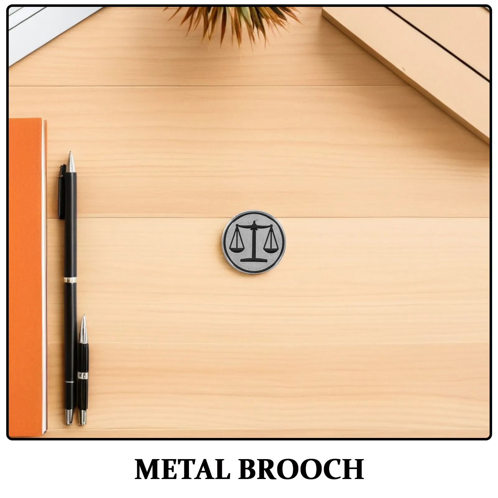 6Pcs Scale Brooch Lapel Pin Metal Libra Justice Symbol Lawyer Brooch Pins Suit Shirt Accessories Law Student Jewelry Graduation