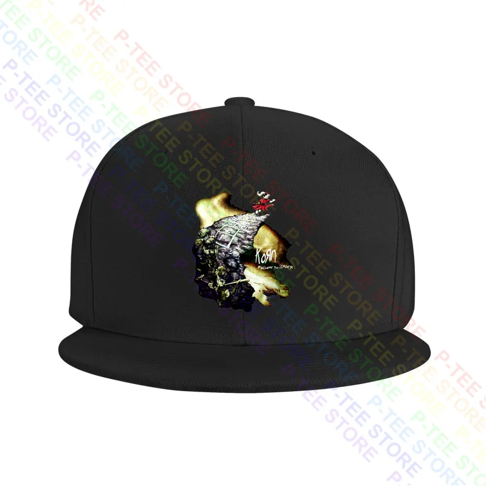 90S Korn Follow The Leader Double Sided Giant Branded Baseball Cap Snapback Caps Knitted Bucket Hat