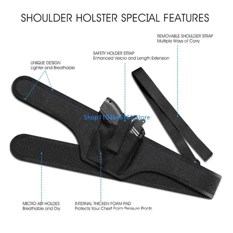 حقيبة كتف واحدة مسدسات الصيد حقيبة في الهواء الطلق متعددة الوظائف تكتيك البنادق المخفية حافظات المشي لمسافات طويلة تحت الحقيبة