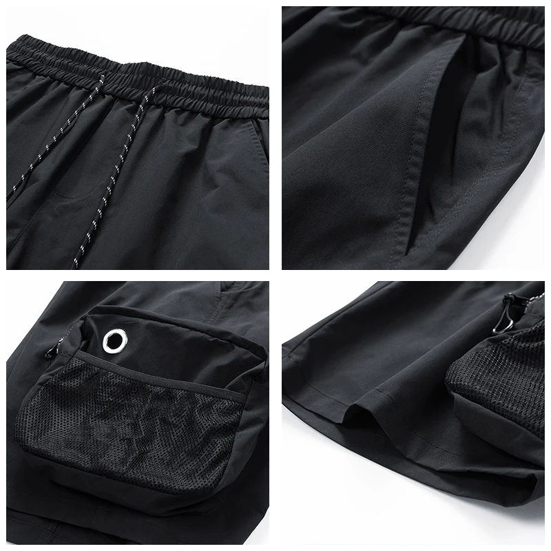 กลางแจ้ง Street Men กางเกงขาสั้นสบายๆฤดูร้อนหลวม Breathable กีฬากางเกงขาสั้นใหม่แฟชั่นหลายกระเป๋ากางเกงขาสั้นสินค้าผู้ชาย