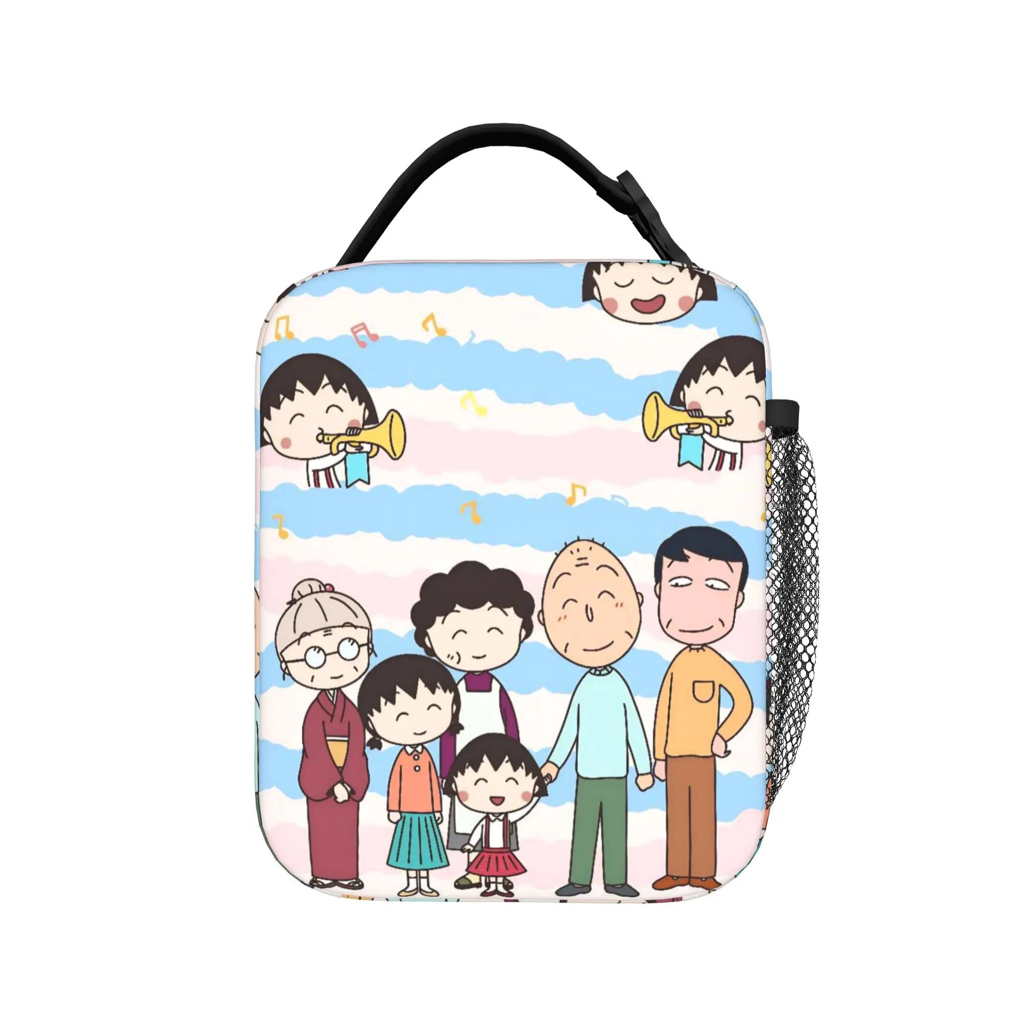 Marukos Family Music Love Trumpet Insulated Lunch Bag Leakproof  Meal Container Thermal Bag Tote Lunch Box Food Handbags
