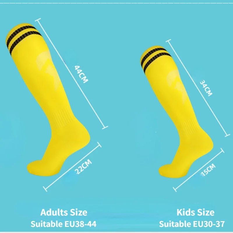 Calcetines largos hasta la rodilla para niños y adultos, medias deportivas de fútbol, béisbol, tobillo, fitness