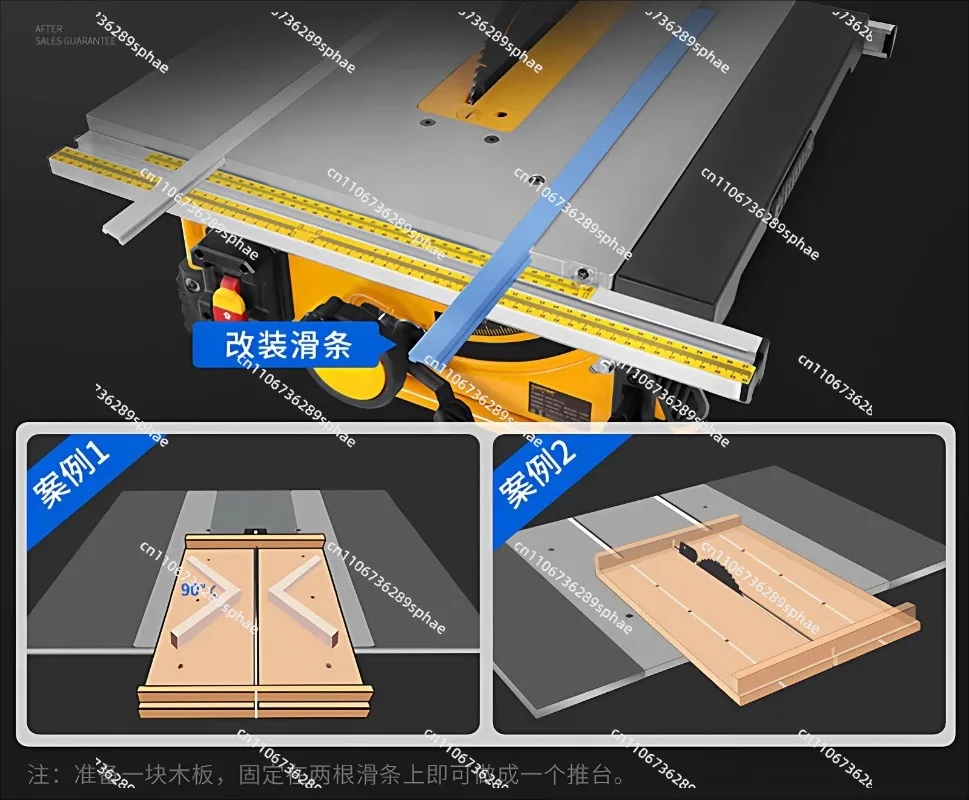 210mm 1500W Table Saw+Router+Router Platform For Woodworking