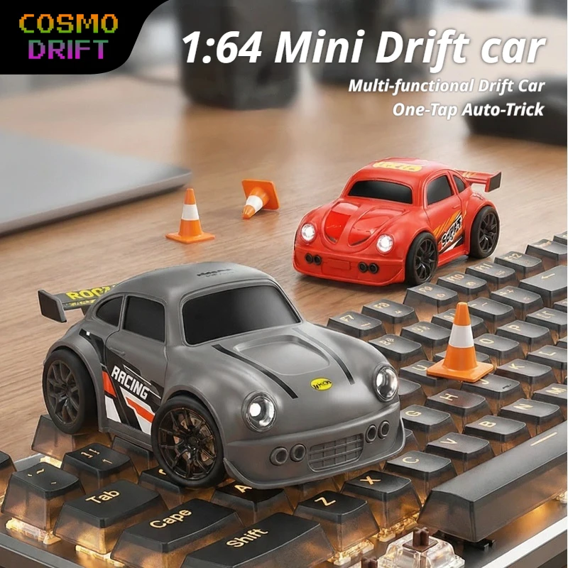 

1:64 Mini RC Car Desktop Drift Racing Car with Smart Gesture Sensor Remote Control Toy Vehicle for Kids Boys Birthday Gift