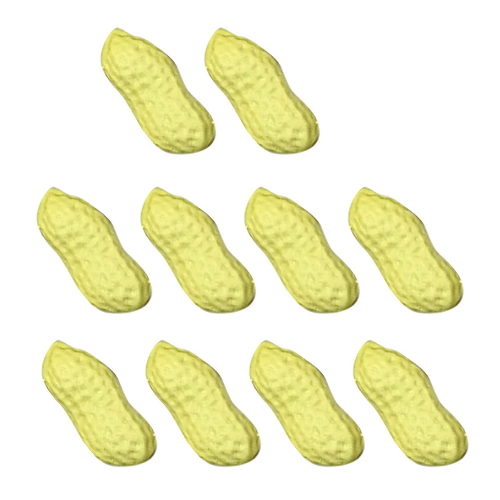 

10Pcs Lifelike Peanut Ornament Vivid Fake Dried Fruit Models for Scene Adornment Educational Prop Layout Decor House Kit