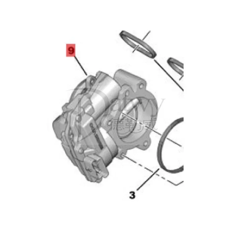 OE Yl00914680 3008 408 intake throttle valve assembly (Plastic material)(brand Original)