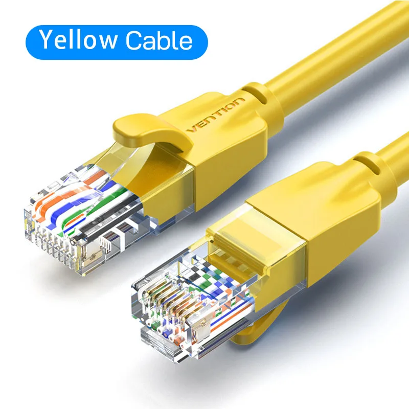 Vention Ethernet-Kabel, Cat 6-Netzwerkkabel, 4 gedrehtes Paar, Patchkabel, Internet, UTP, Cat6, LAN-Kabel für Laptop, Router, Ethernet, RJ45