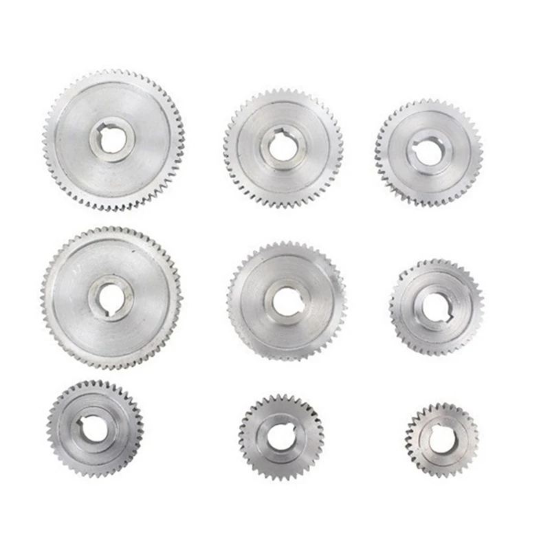 Lathe Gears Set Metal Lathe Gears, Change Gear with Lathe Belt, Metal Gear Set for CJ0618 Mini Lathes & Milling Machines